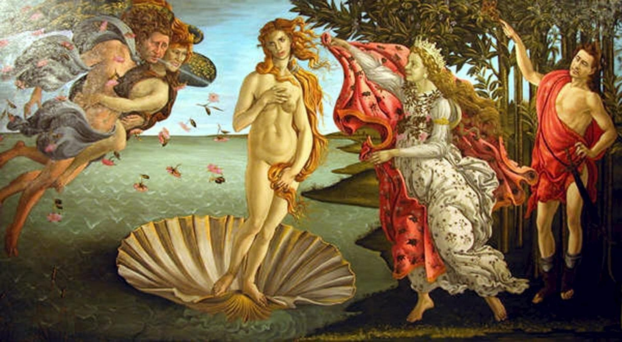 Сандро Боттичелли рождение Венеры, 1482—1486