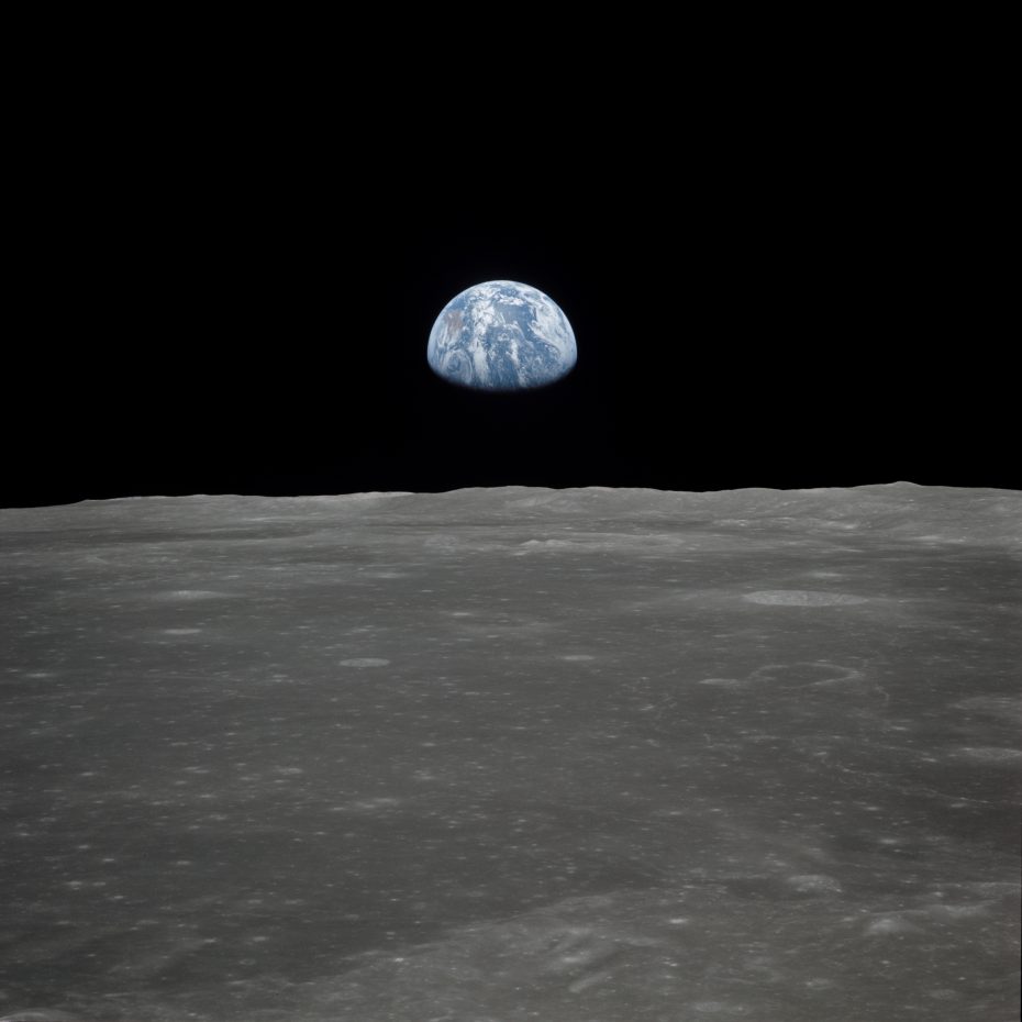 De beste foto van de aarde de maan